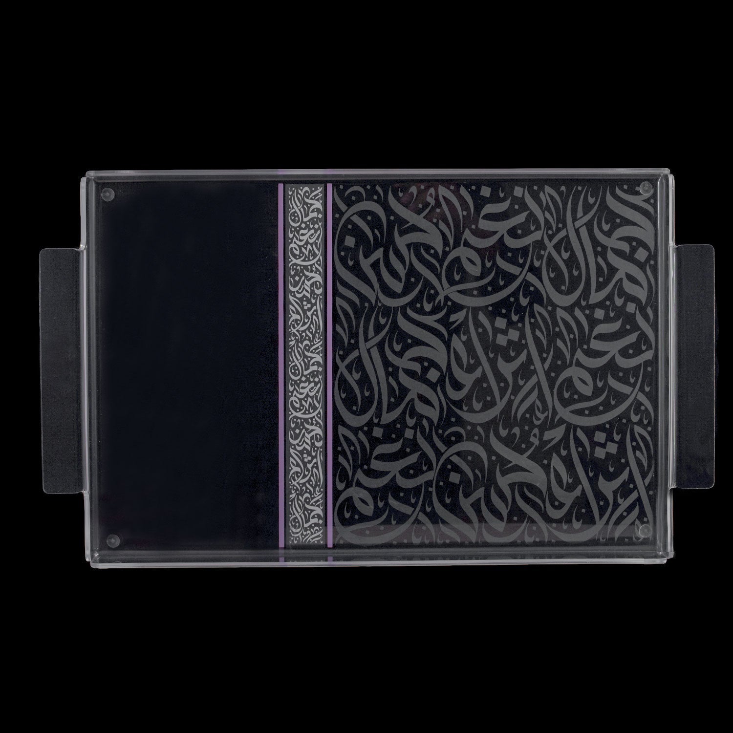 Dimlaj Nagham Acrylic Large Serving Tray (Gold & Pink) - Premium Table Accessories from Nagham By Dimlaj - Just $295!