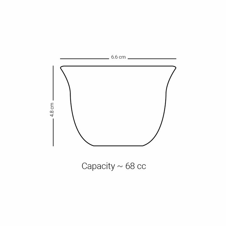 Dimlaj Cordoba Set of 6 Pcs Cawa Cups (Gold) - Premium Cawa Cups from Cordoba By Dimlaj - Just $200!