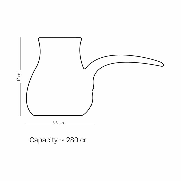 Dimlaj Kareem Small Turkish Coffee Pot (Gold) - Premium Coffee Pots from Kareem By Dimlaj - Just $105!