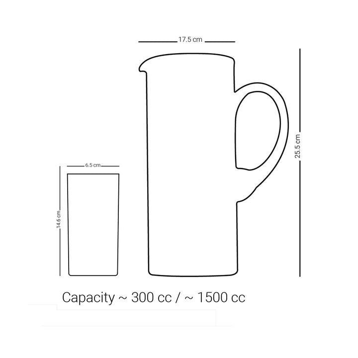 Dimlaj Asala Set of 7 Pcs Drinkset (Gold & Green) - Premium Drinkset from Asala By Dimlaj - Just $370!