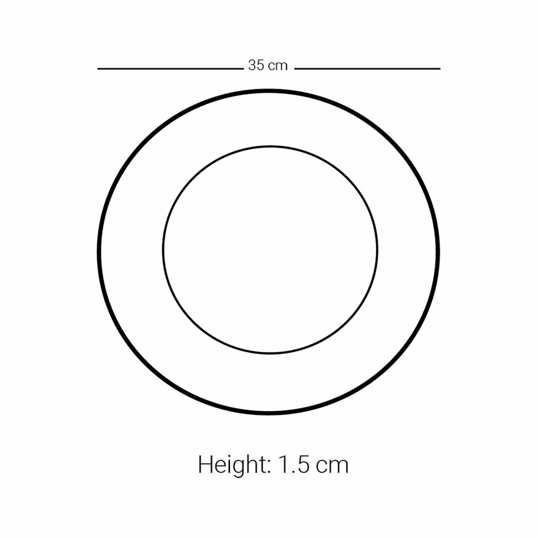 Dimlaj Asala Large Charger Plate (Gold & Green) - Premium Glass Plates from Asala By Dimlaj - Just $210!