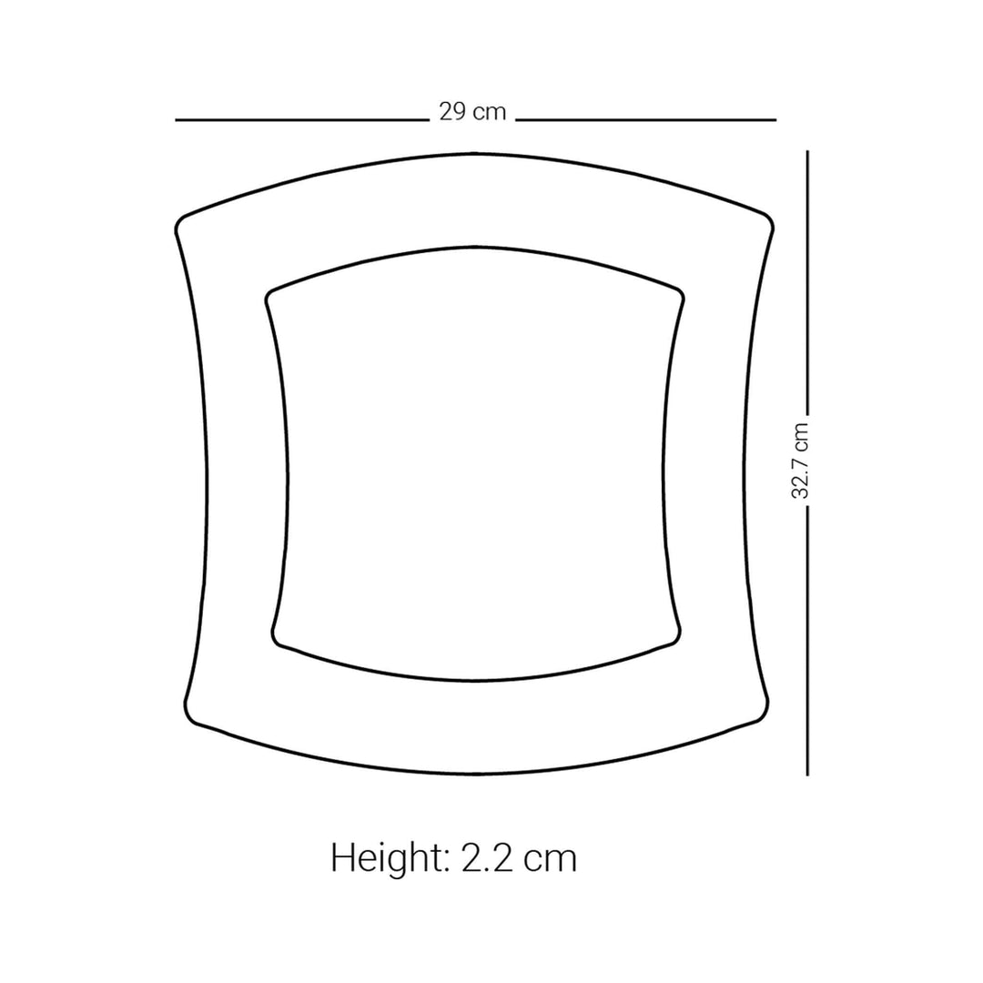 Dimlaj Kareem Large Serving Plate (Gold) - Premium Glass Plates from Kareem By Dimlaj - Just $240!