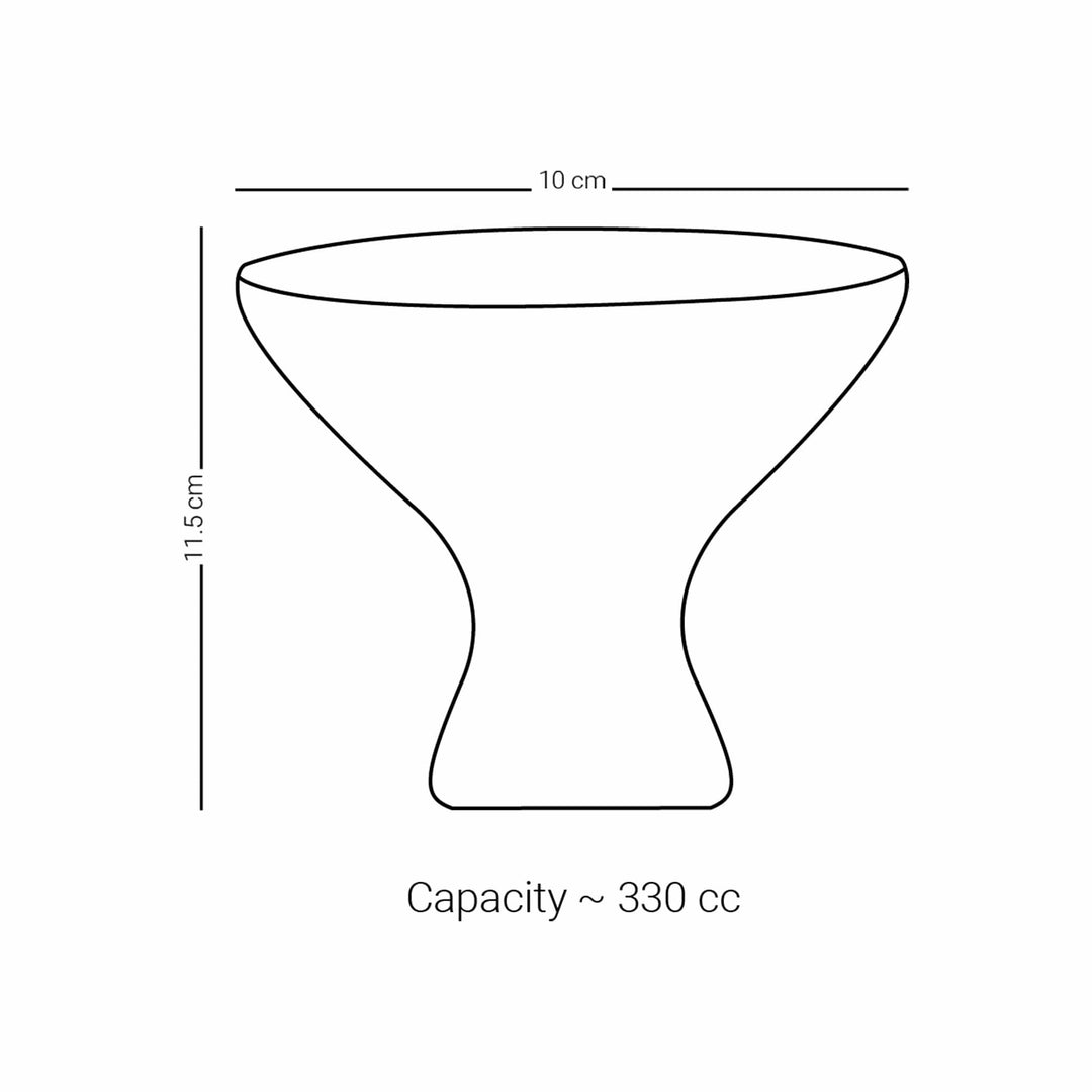 Dimlaj Kareem Set of 6 Pcs Ice Cream Cups (Gold) - Premium Ice-cream Cups from Kareem By Dimlaj - Just $370!