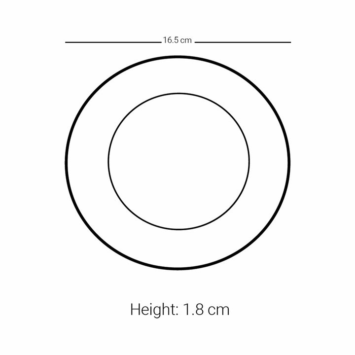 Dimlaj Melange Set of 6 Pcs Plates (Platinum & Blue) - Premium Porcelain Plates from Melange By Dimlaj - Just $340!