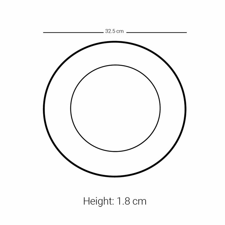 Dimlaj Melange Large Charger Plate (Platinum & Blue) - Premium Glass Plates from Melange By Dimlaj - Just $265!
