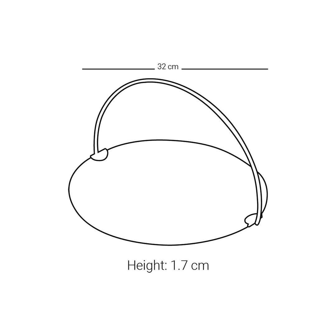 Dimlaj Suroor Large Serving Tray with Handle (Gold) - Premium Stands from Suroor By Dimlaj - Just $210!