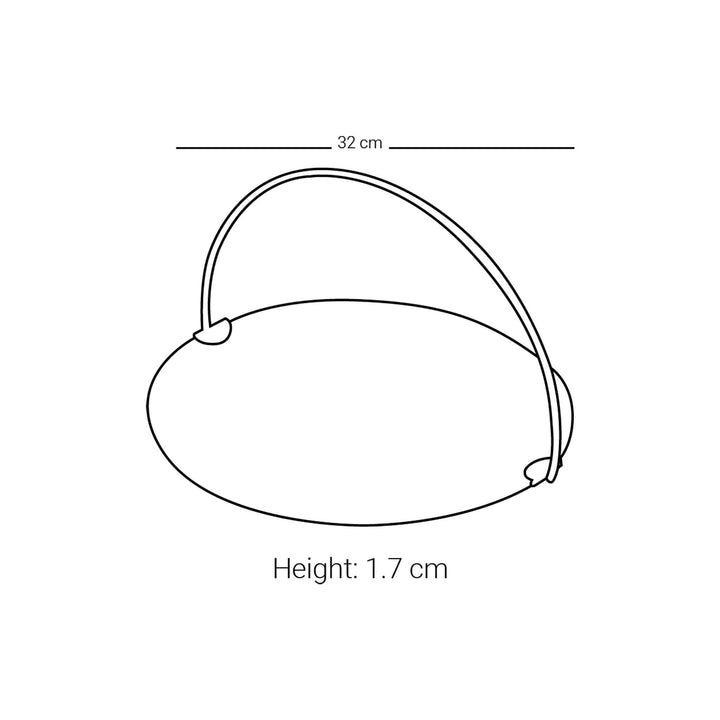 Dimlaj Suroor Large Serving Tray with Handle (Platinum) - Premium Stands from Suroor By Dimlaj - Just $210!