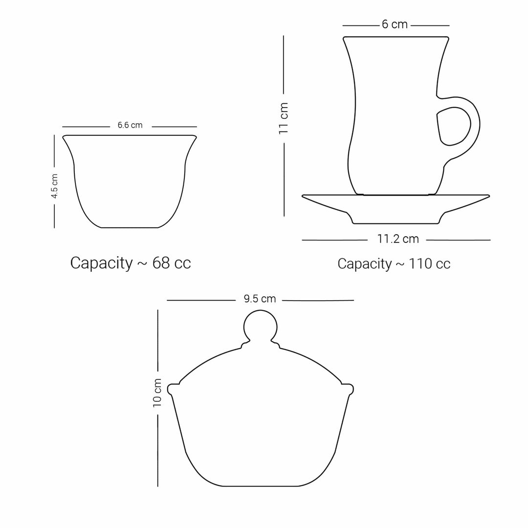 Dimlaj Selena Set of 20 Pcs Assorted Drinkware (Platinum & Blue) - Premium Special Sets from Selena By Dimlaj - Just $290!