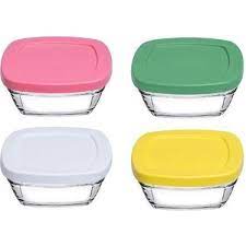 Pasabahce Pudding Bowl Set of 4pcs 310cc Pink, Green, Yellow, White - Premium  from Pasabahce Essentials - Just $50! 