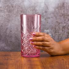 Pasabahce Timeless Set of 4pcs Tumblers 450cc Pink - Premium Tumbler from Pasabahce Essentials - Just $50! 