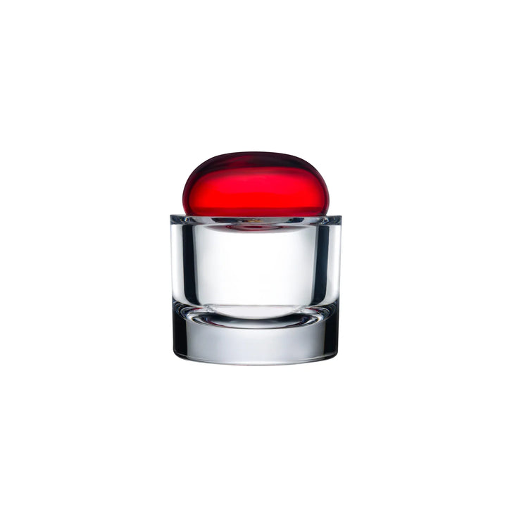 Nude Essentials Ecrin Lidded Vessel Small 94mm Red - Premium Storage Box from Pasabahce - Just $390! 