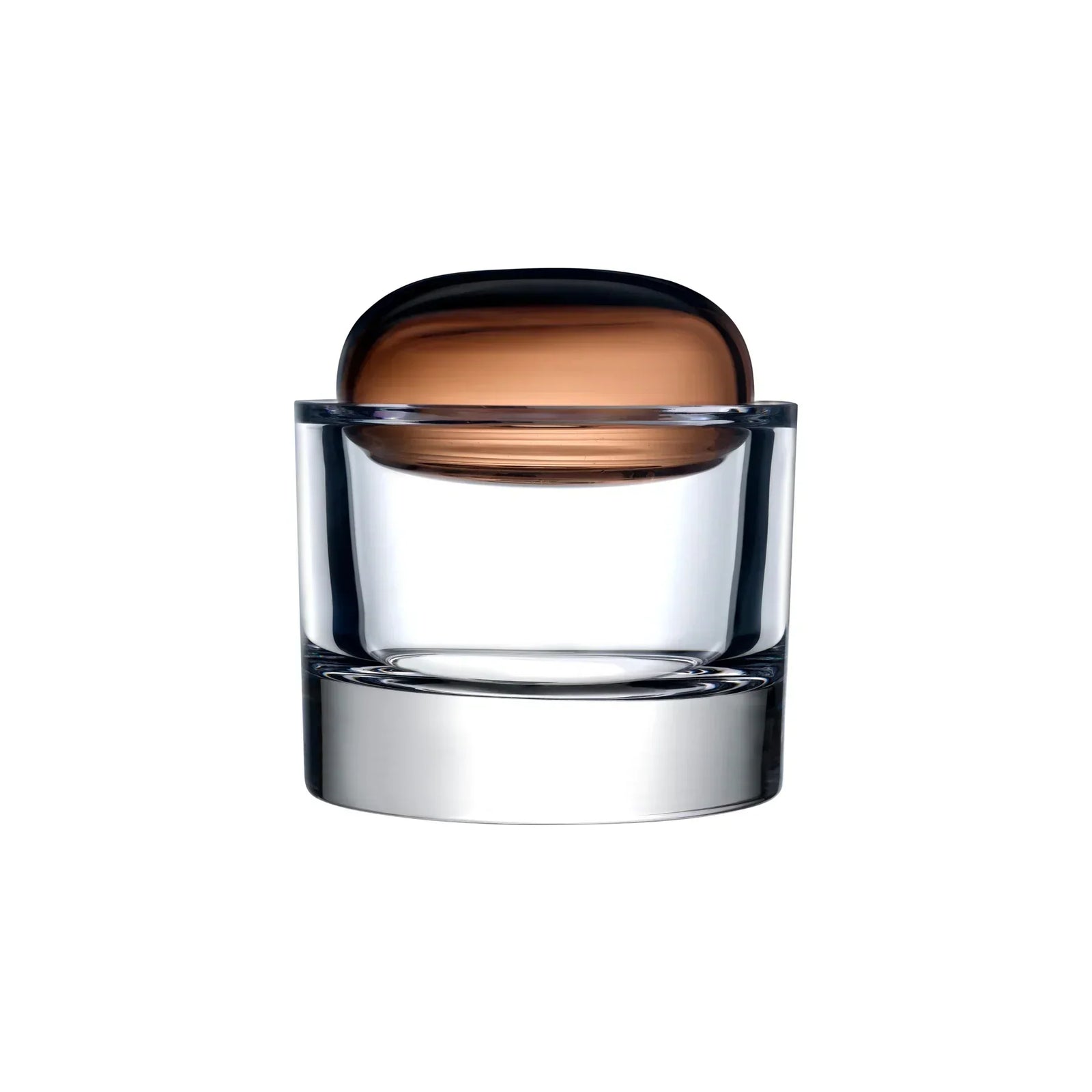 Nude Essentials Ecrin Lidded Vessel Large 146mm Caramel - Premium Storage Box from Pasabahce - Just $680! 