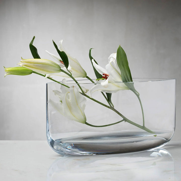 Nude Essentials Blade Vase Wide 200mm Clear - Premium Vase from Pasabahce - Just $1475! 