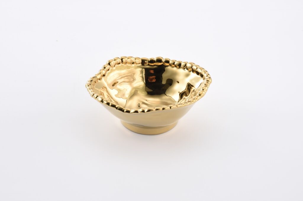Pampa Bay Monaco Snack Bowl - Gold - Premium Bowl from Pampa Bay - Just $45! 