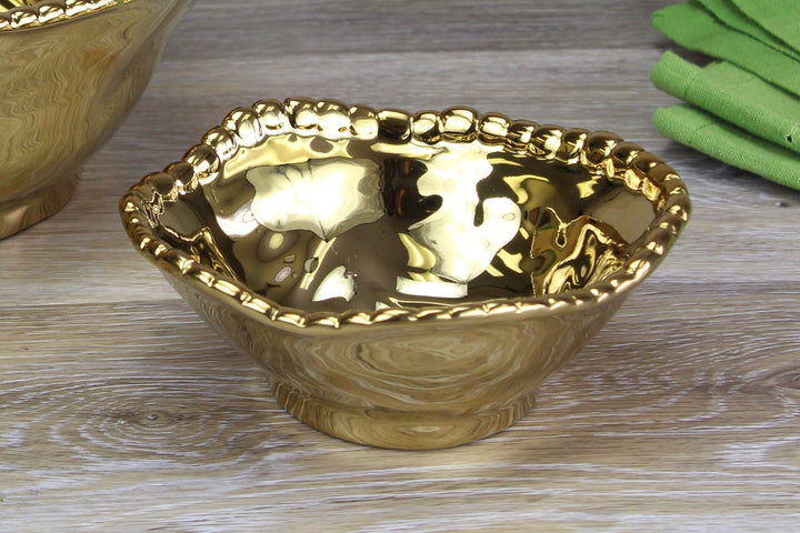 Pampa Bay Monaco Snack Bowl - Gold - Premium Bowl from Pampa Bay - Just $75! 