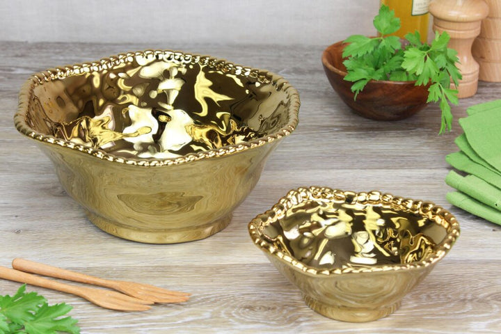 Pampa Bay Monaco Snack Bowl - Gold - Premium Bowl from Pampa Bay - Just $75! 