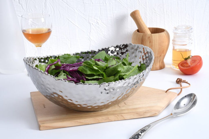 Pampa Bay Millennium Large Oval Bowl - Silver - Premium Bowls from Pampa Bay - Just $225! 