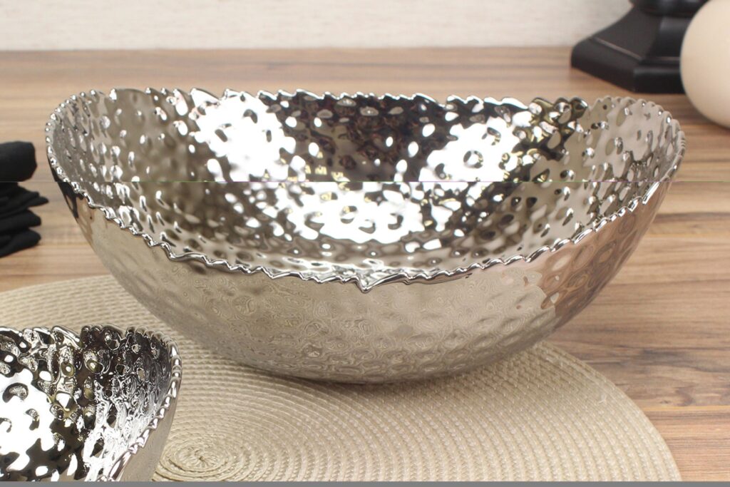 Pampa Bay Millennium Large Oval Bowl - Silver - Premium Bowls from Pampa Bay - Just $225! 