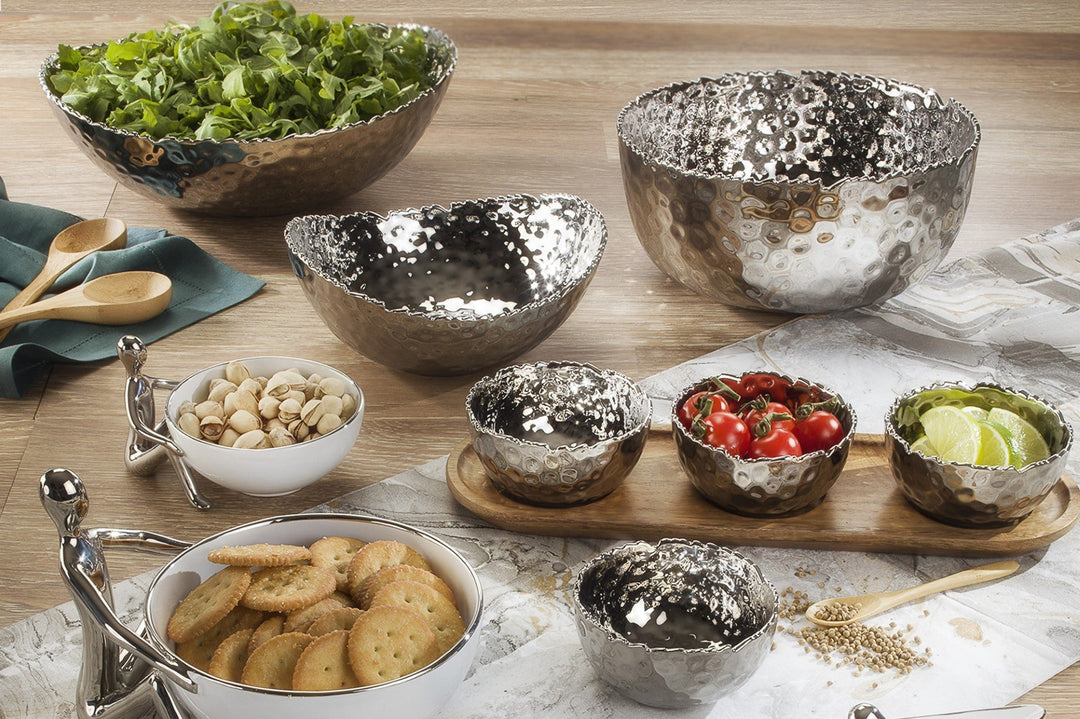 Pampa Bay Millennium Large Oval Bowl - Silver - Premium Bowls from Pampa Bay - Just $225! 