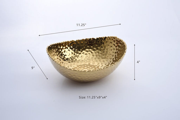 Pampa Bay Golden Millennium Large Oval Bowl - Premium Bowl from Pampa Bay - Just $225! 