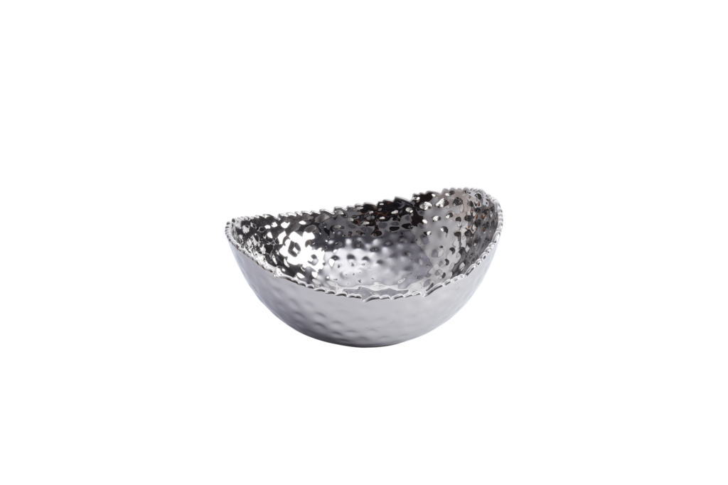 Pampa Bay Millennium Medium Oval Bowl - Silver - Premium Bowls from Pampa Bay - Just $150! 