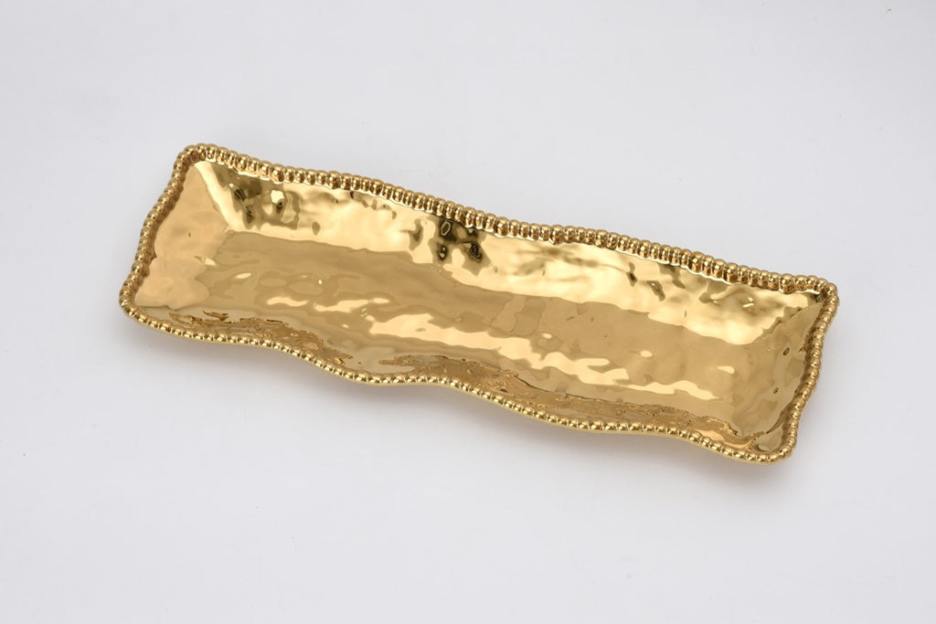 Pampa Bay Monaco Rectangular Serving Piece - Gold - Premium Platter from Pampa Bay - Just $150! 