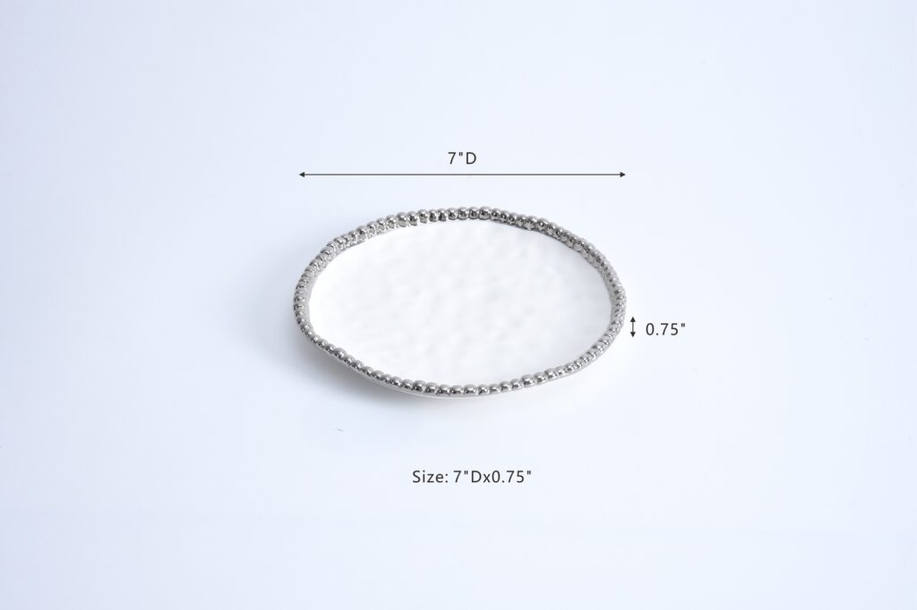 Pampa Bay Salerno Round Appetizer/Dessert Plate - Premium Plates from Pampa Bay - Just $60! 