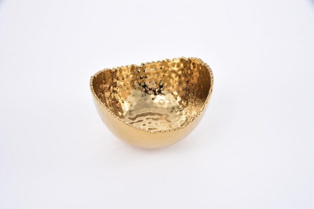Pampa Bay Golden Millennium Small Oval Bowl - Premium Bowl from Pampa Bay - Just $60! 