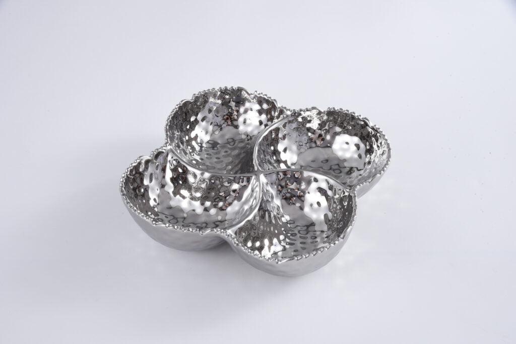 Pampa Bay Millennium 4-Section Bowl (SIlver) - Premium Bowl from Pampa Bay - Just $135! 
