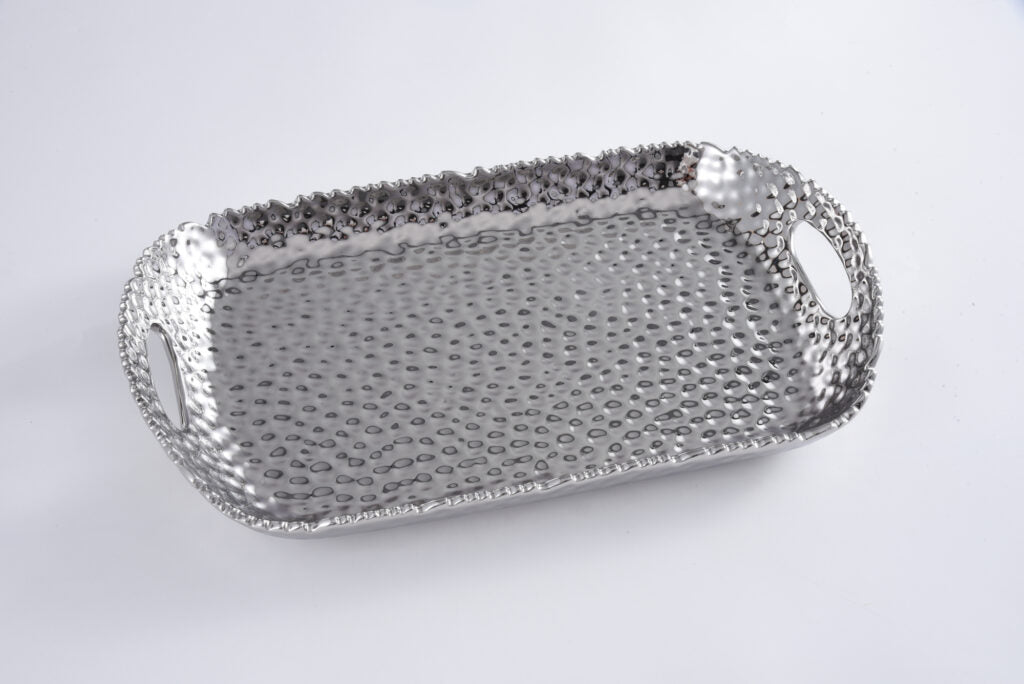 Pampa Bay Millennium Rectangular Tray with Handles - Premium Serving Trays from Pampa Bay - Just $330! 