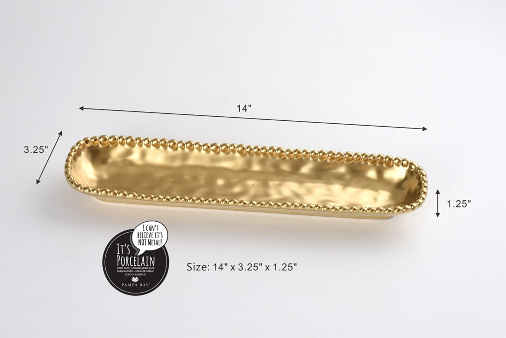 Pampa Bay Monte Carlo Cracker Tray - Gold - Premium Tray from Pampa Bay - Just $60! 