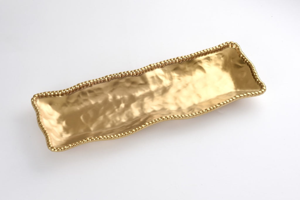 Pampa Bay Monte Carlo Rectangular Serving Piece - Gold - Premium Tray from Pampa Bay - Just $150! 