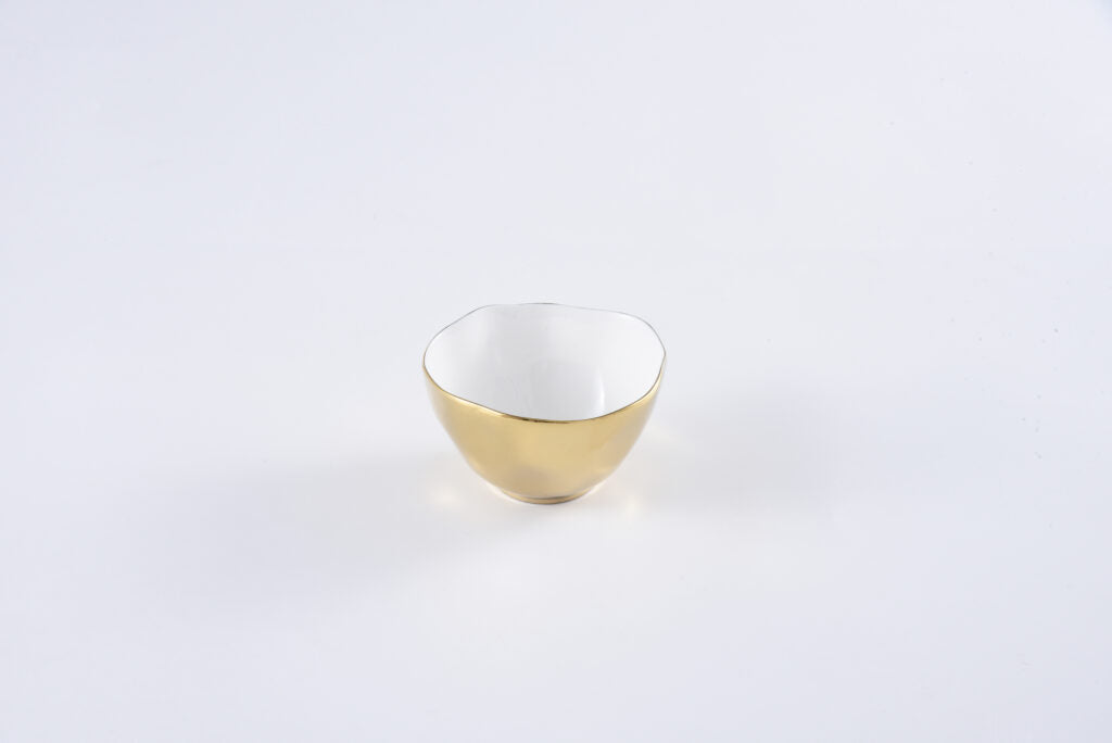 Pampa Bay Moonlight Snack Bowl - White & Gold - Premium Bowls from Pampa Bay - Just $60! 