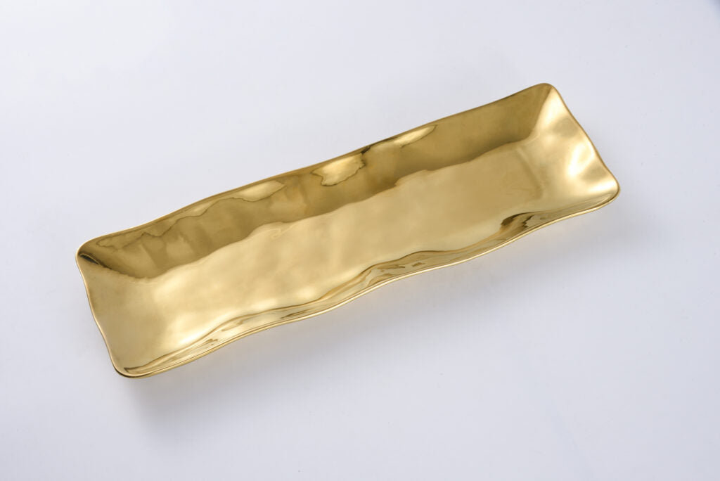 Pampa Bay Moonlight Rectangular Platter - Gold - Premium Platter from Pampa Bay - Just $165! 