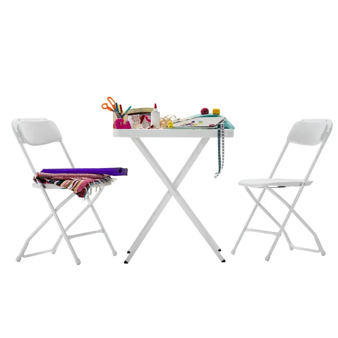 Newstorm Aruba 3-Piece Set: Sleek White Table with 2 Elegant Chairs - Premium Table from Zown - Just $199! 