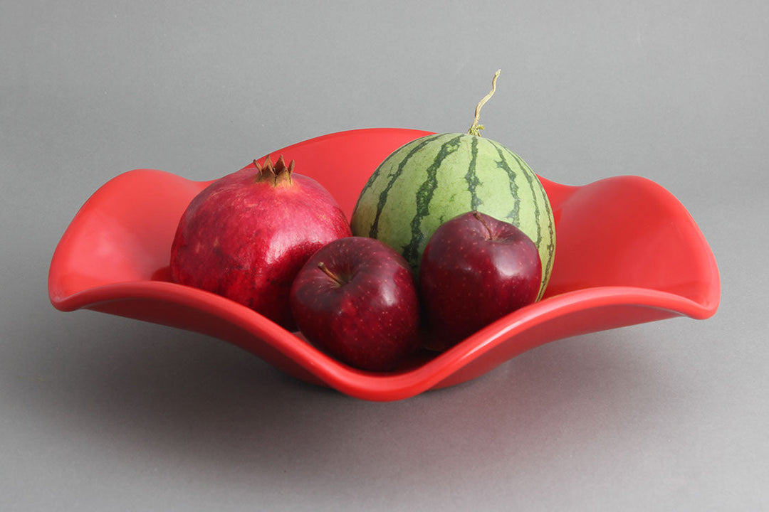 Efay Melamine Hana Floral Bowl 15" Red - Premium Bowl from Efay - Just $70! 