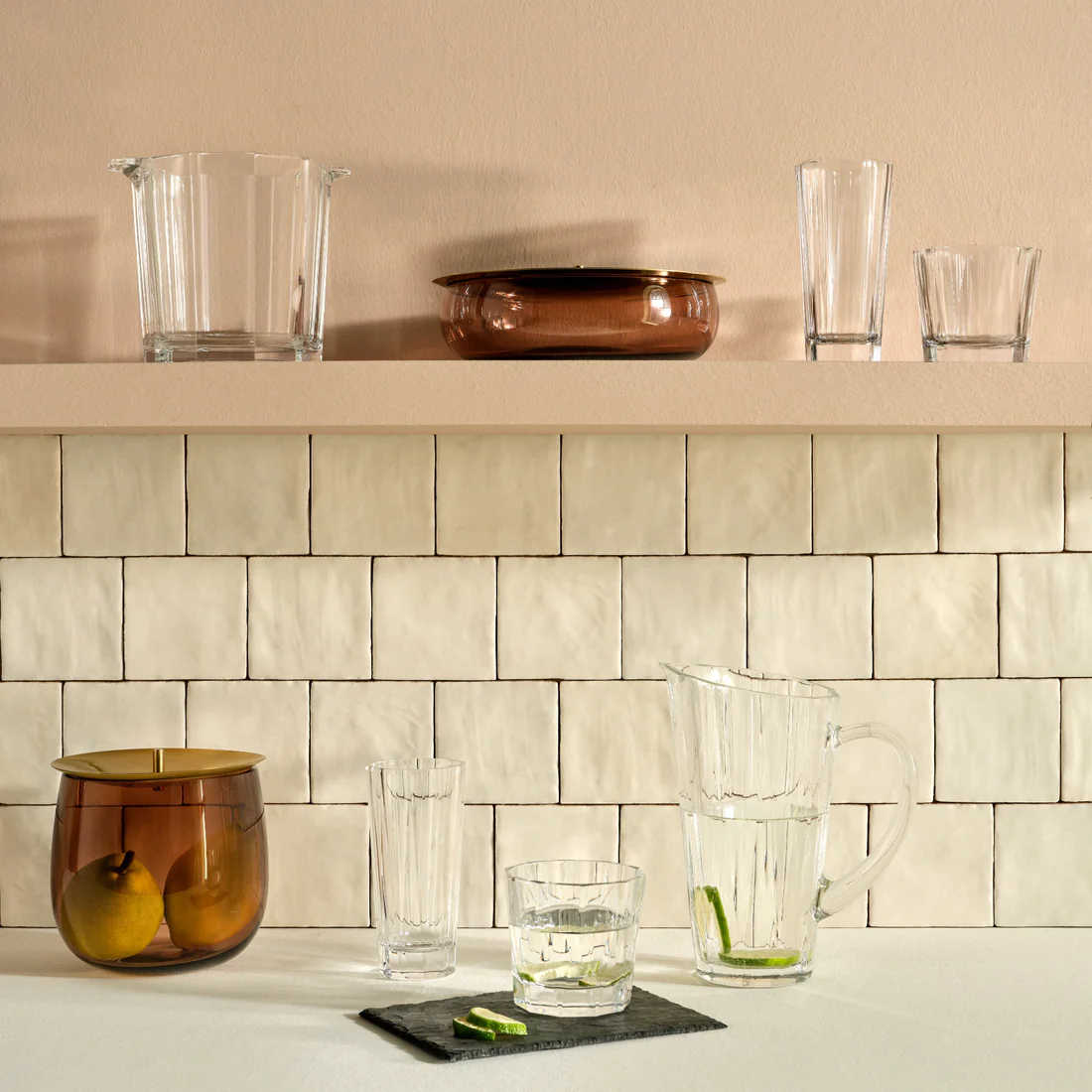 Nude Essentials Beret Bowl Lidded Vessel 152mm Caramel - Premium decor from Pasabahce - Just $865! 