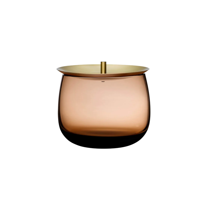 Nude Essentials Beret Bowl Lidded Vessel 107mm Caramel - Premium decor from Pasabahce - Just $720! 