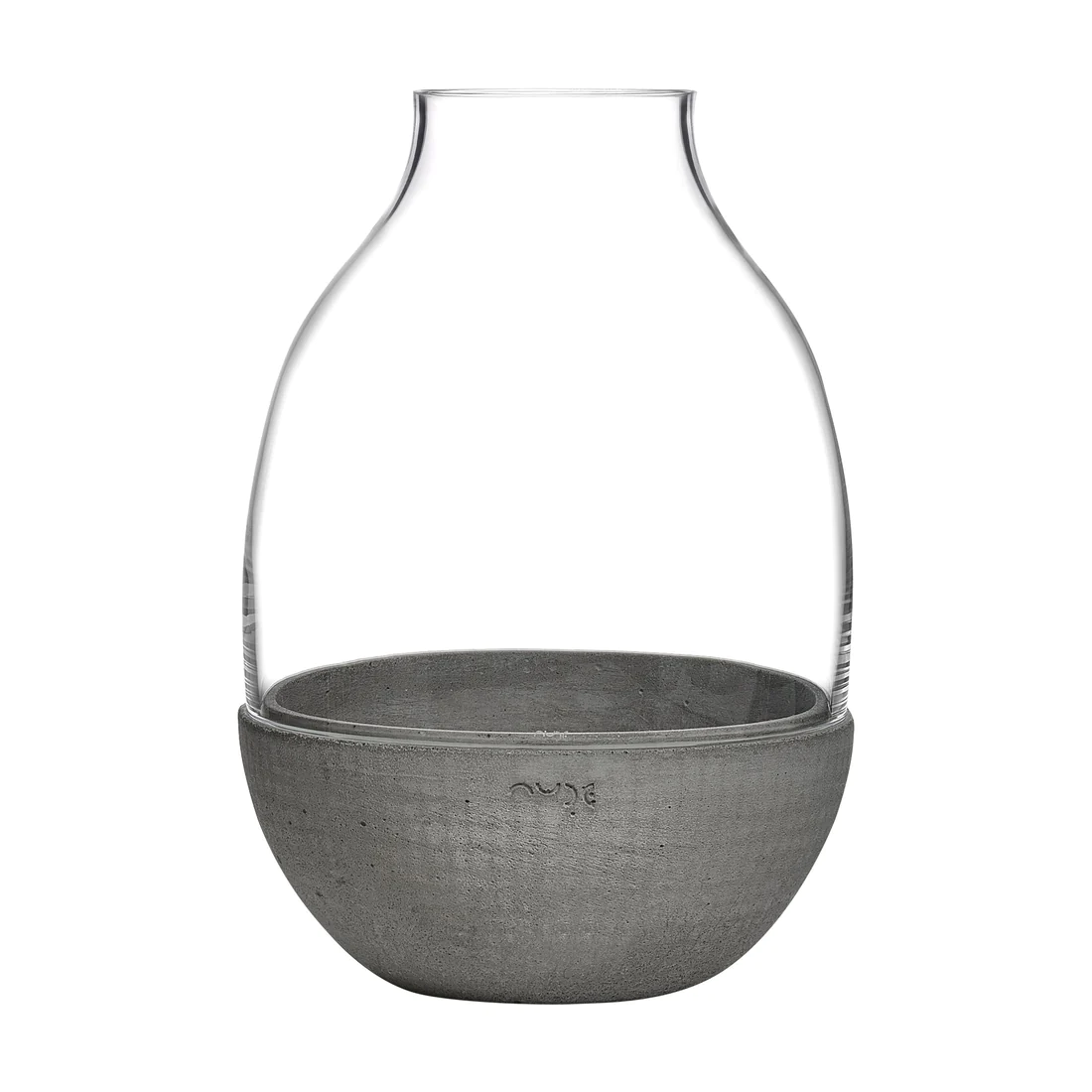 Nude Eden Terrarium with Molded Concrete Base 340mm Clear - Premium Terrarium from Pasabahce - Just $1105! 