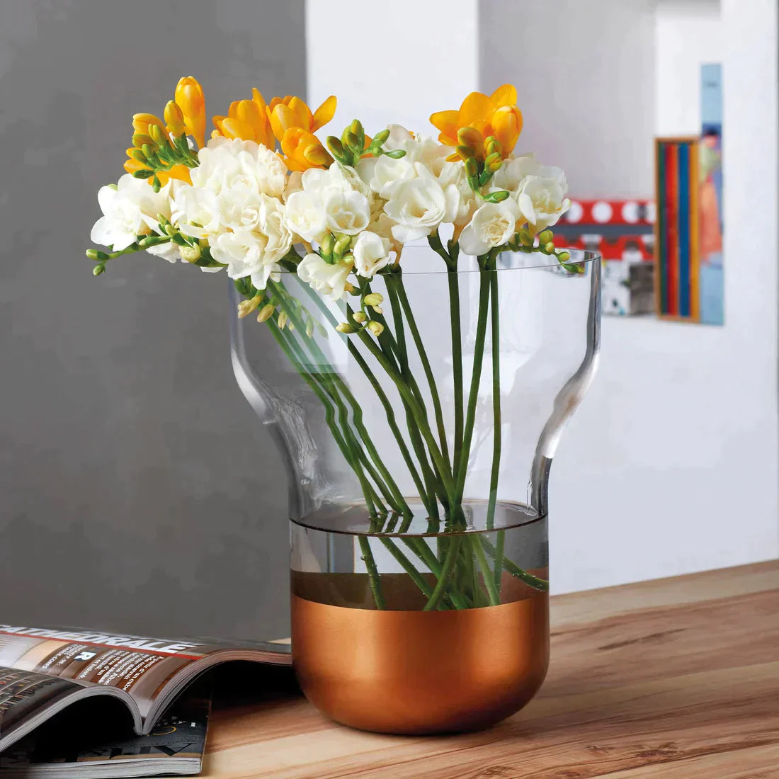 Nude Contour Vase Wide 250mm Copper - Premium Vase from Pasabahce - Just $1030! 