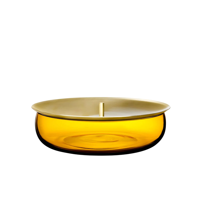 Nude Essentials Beret Bowl Lidded Vessel 65mm Amber - Premium decor from Pasabahce - Just $865! 