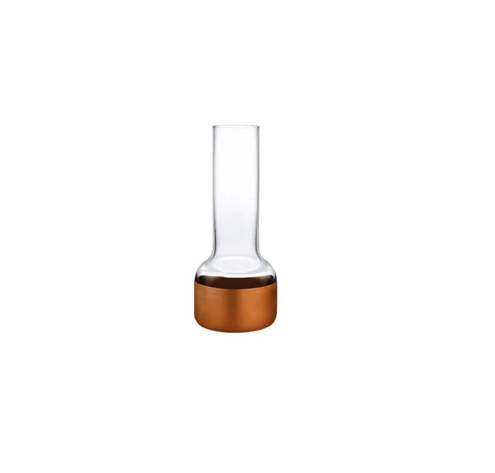 Nude Contour Bud Vase with Clear Top and Copper Base 200mm - Premium Vase from Pasabahce - Just $390! 