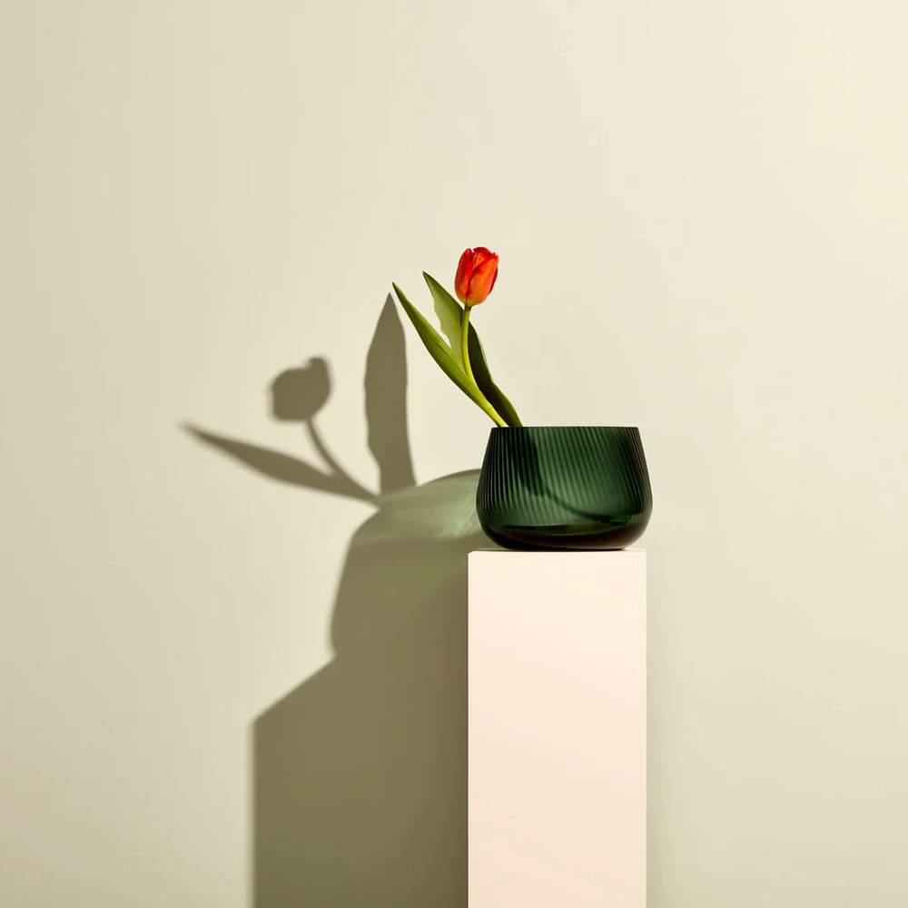 Nude Essentials Opti Vase Medium 138mm Green - Premium Vase from Pasabahce - Just $460! 