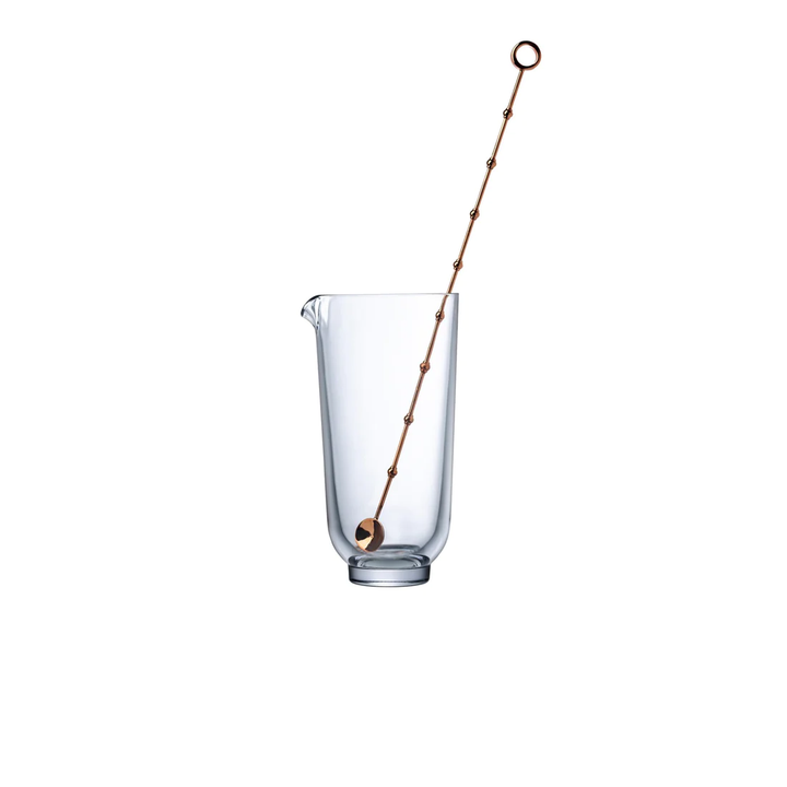 Nude Essentials Hepburn Mixing Glass with Metal Stirrer 650cc Clear - Premium Mixing Glass from Pasabahce - Just $405! 