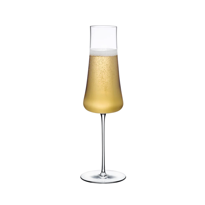 Nude Essentials Stem Zero Volcano Champagne Glass 300cc Clear - Premium Stemware from Pasabahce - Just $305! 