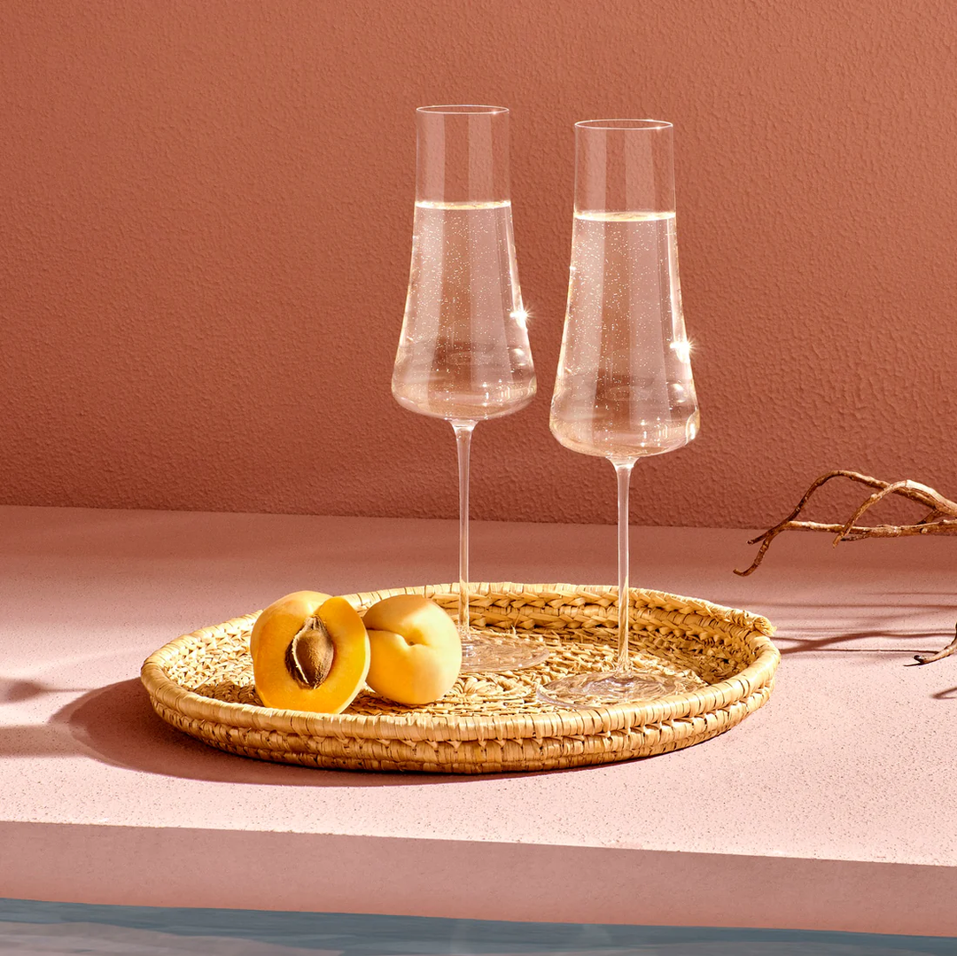 Nude Essentials Stem Zero Volcano Champagne Glass 300cc Clear - Premium Stemware from Pasabahce - Just $305! 