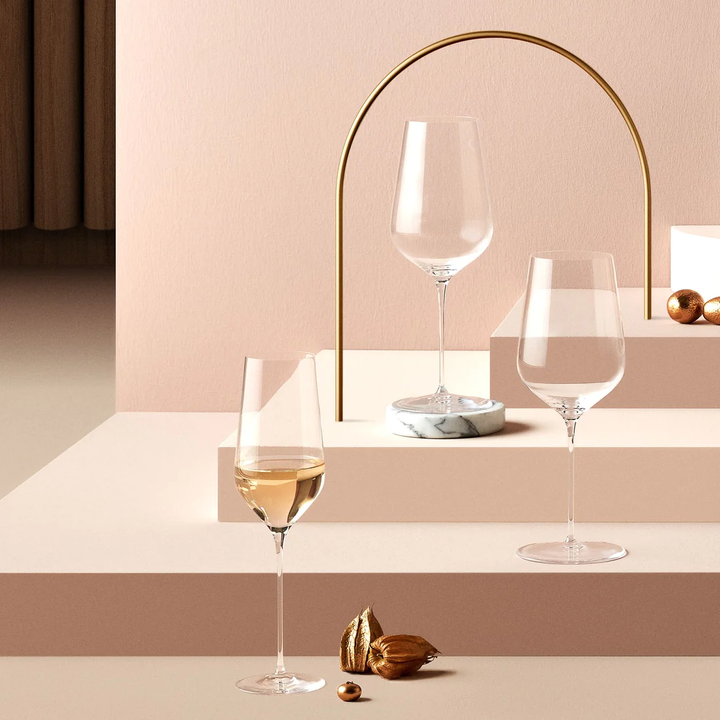 Nude Essentials Stem Zero Trio Champagne Glass 285cc Clear - Premium Stemware from Pasabahce - Just $305! 