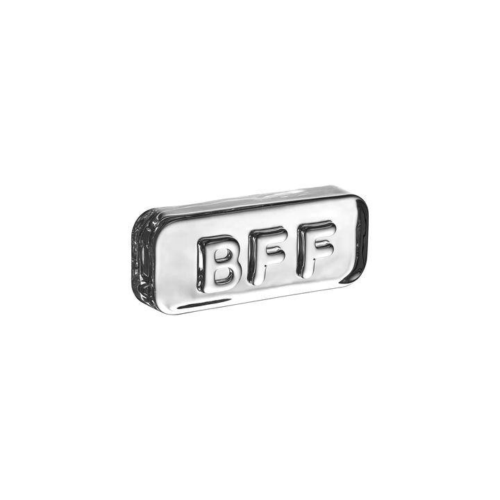 Nude Essentials Paroles Paperweight "BFF" 40mm Clear - Premium Paperweight from Pasabahce - Just $315! 