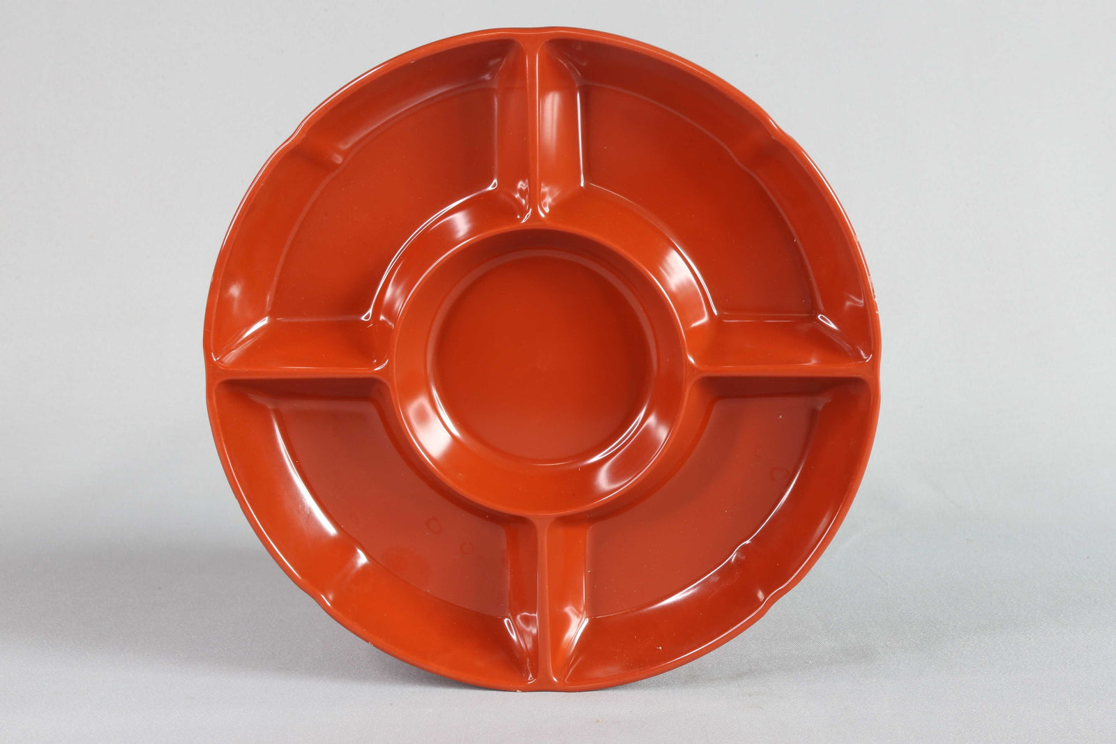 Efay Round Compartment Snack Plate Tiles 10" Red - Premium Compartment Tray from Efay - Just $35! 