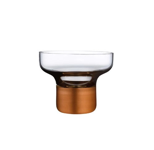 Nude Contour Bowl High Foot with Clear Top and Copper Base 130mm - Premium Bowl from Pasabahce - Just $265! 